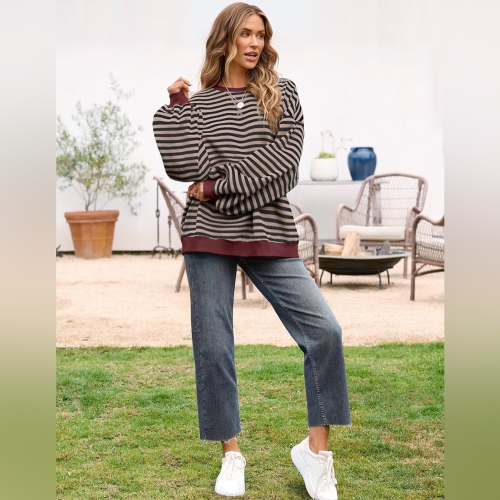 OVERSIZED STRIPED TOP - Picture 2 of 4
